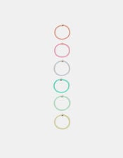 Girls 6-Pack Star Hair Bands, , large
