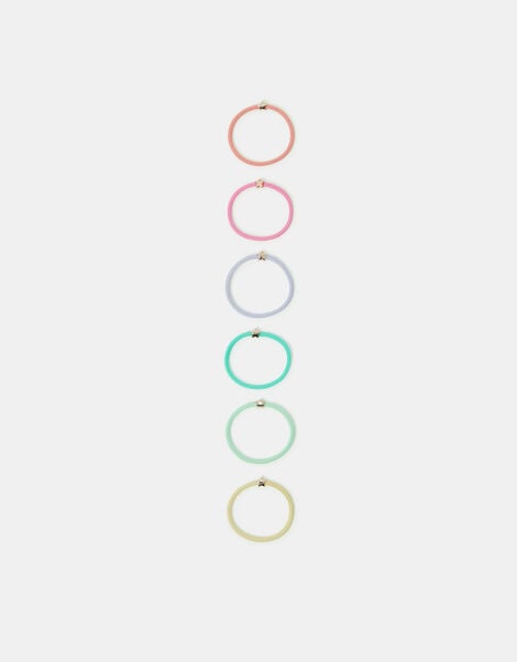 Girls 6-Pack Star Hair Bands, , large