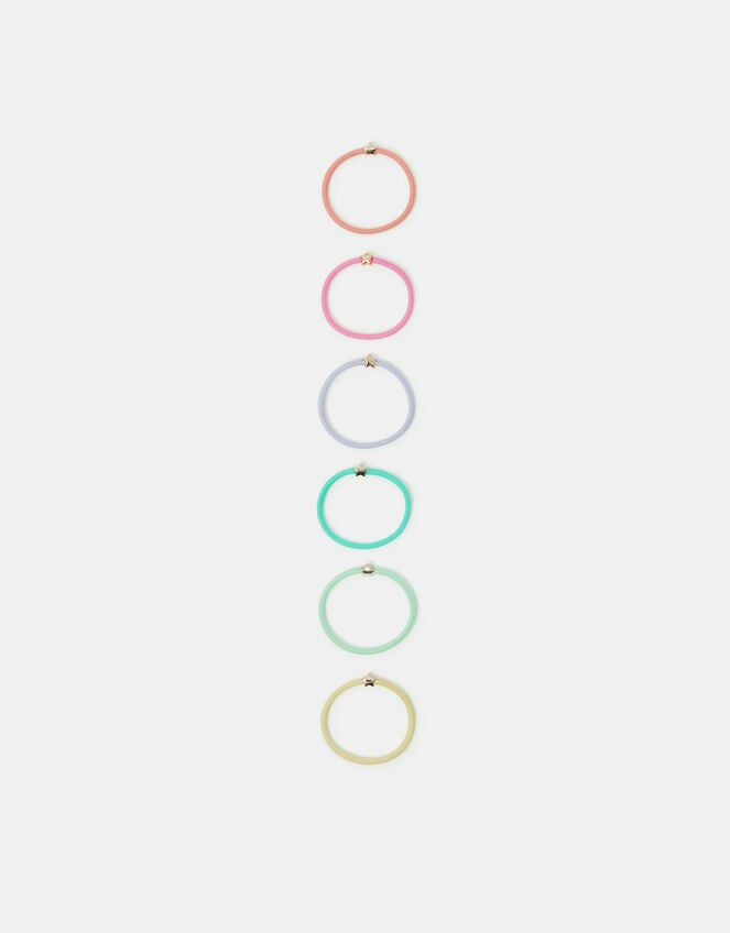Girls 6-Pack Star Hair Bands, , large