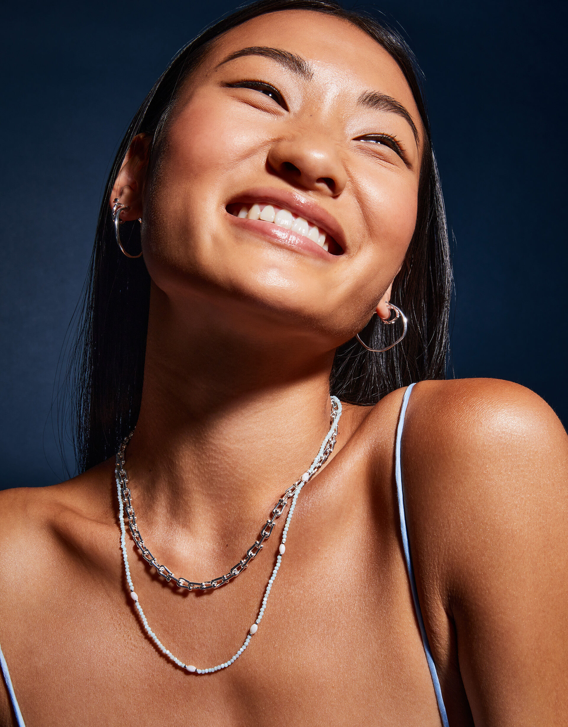 Large chunky sterling silver necklaces online