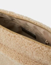 Faux Shearling Crossbody Bag, , large