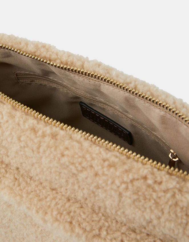 Faux Shearling Crossbody Bag, , large