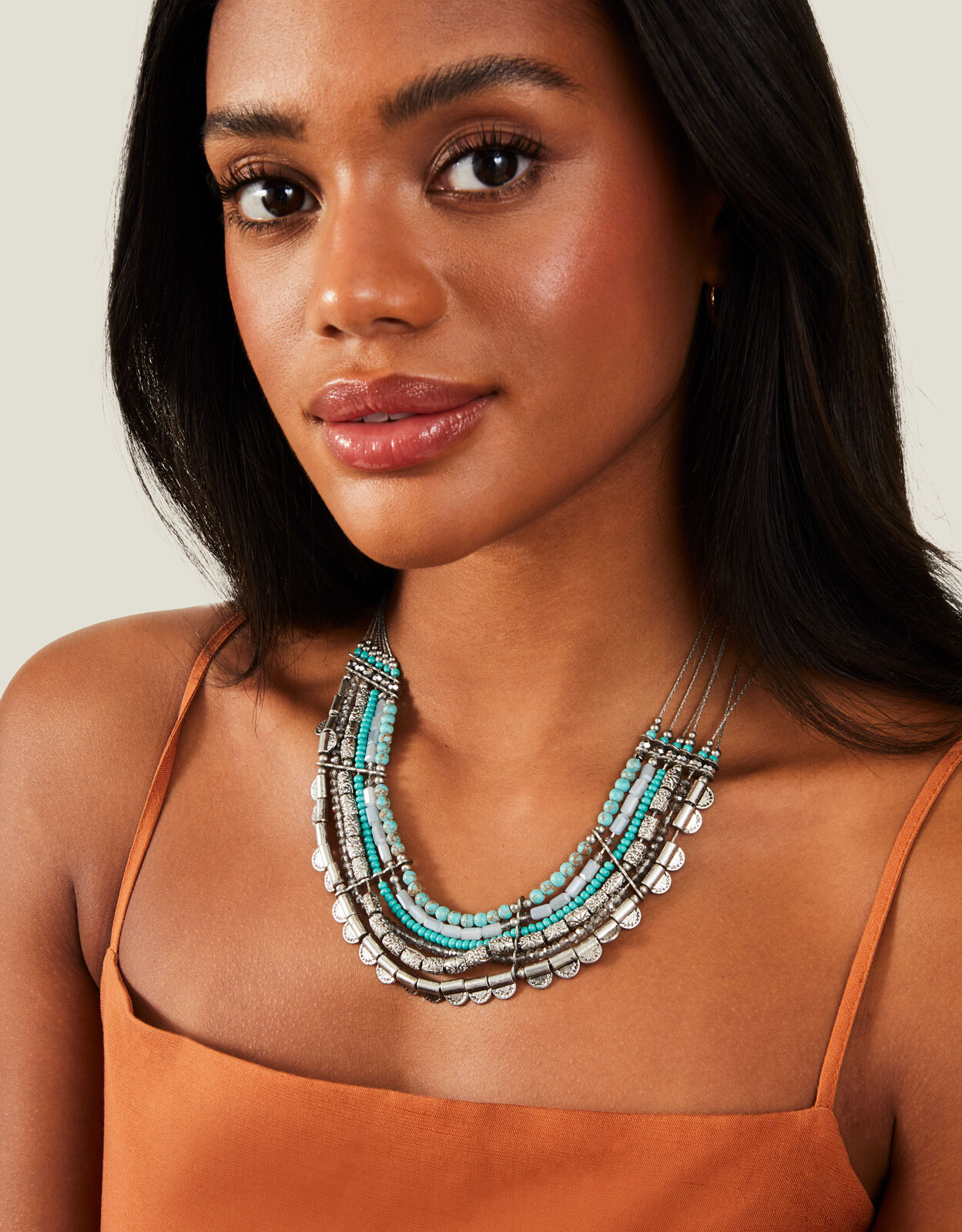 Statement beaded hotsell necklaces