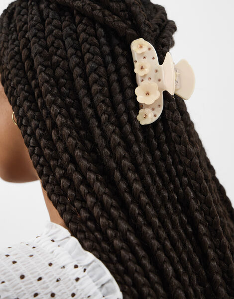 Diamant&eacute; Flower Claw Clip, , large