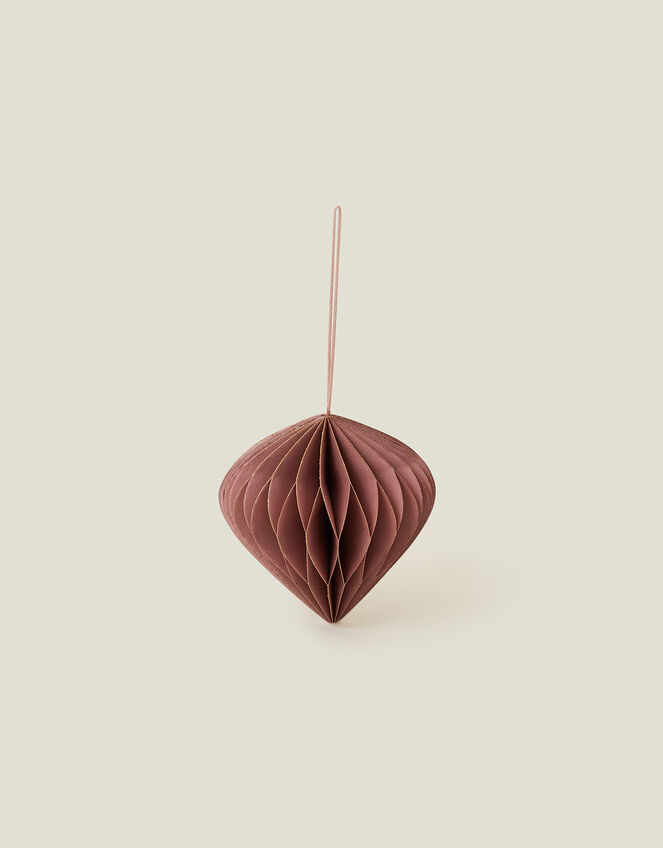 Paper Teardrop Hanging Decoration, Pink (PALE PINK), large