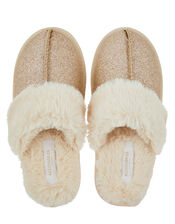 Glitter Mule Slippers, Gold (GOLD), large
