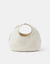 Sparkle Beaded Handheld Bag, , large