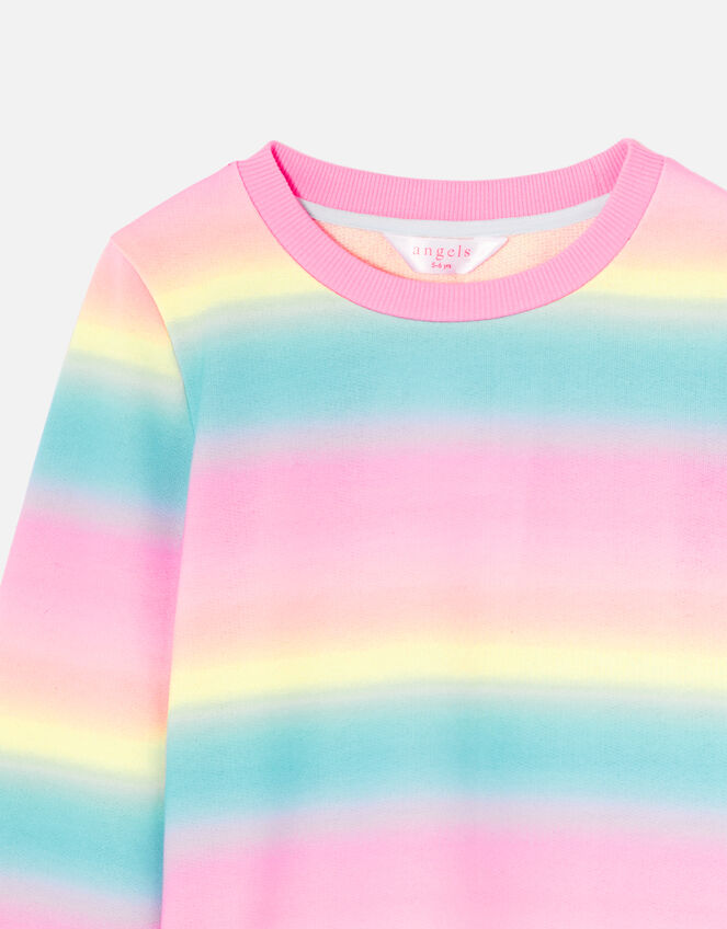 Girls Rainbow Ombre Sweatshirt, Multi (BRIGHTS-MULTI), large