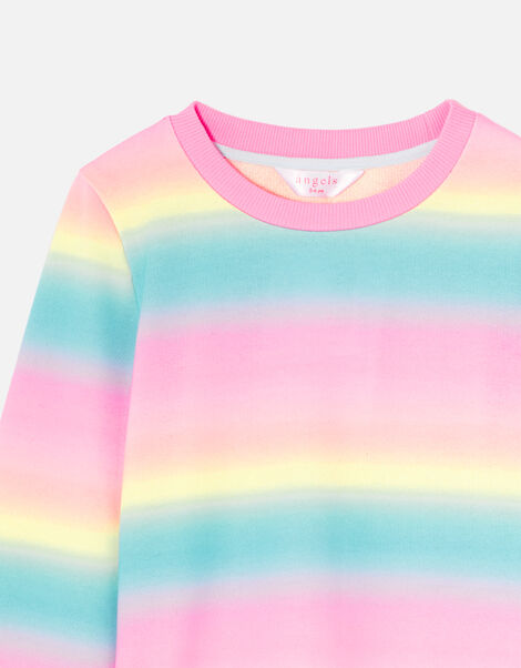 Girls Rainbow Ombre Sweatshirt Multi, Multi (BRIGHTS-MULTI), large