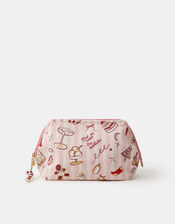 Christmas Stripe Make Up Bag, , large