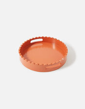 Small Scallop Round Tray, Orange (ORANGE), large