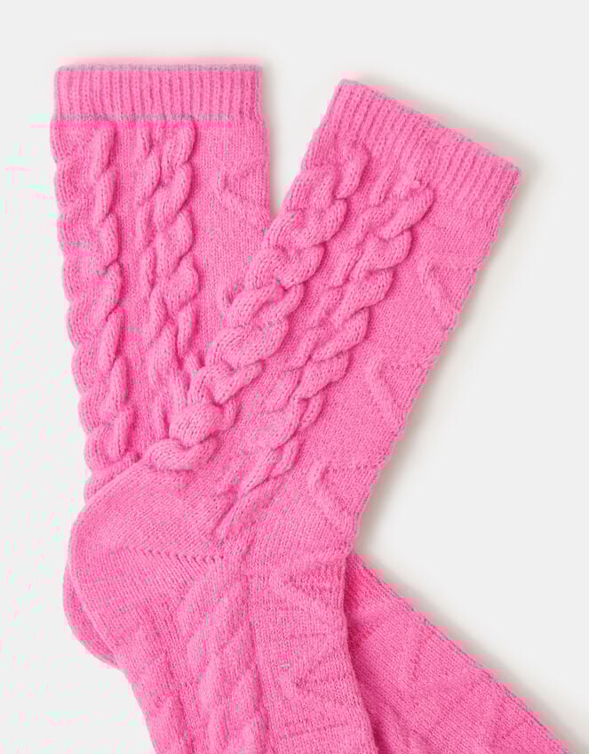 Cable Knit Boot Socks, , large
