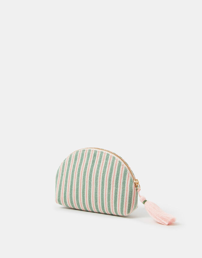 Embellished Strawberry Stripe Coin Purse, , large