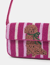 Accessorize x Good Manners Beaded Dog Stripe Bag, , large