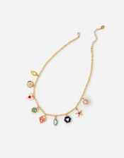 Colour Pop Charmy Collar Necklace , , large