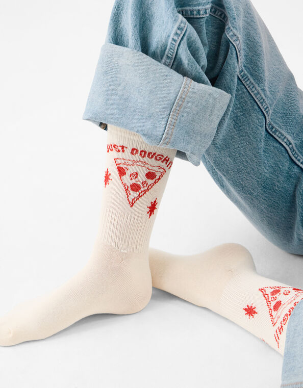 Just Dough It Pizza Socks, , large