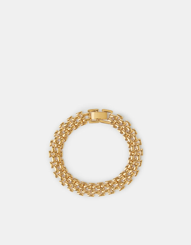 14ct Gold-Plated Watch Link Bracelet, , large