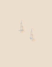 Platinum-Plated Celestial Charm Hoops, , large