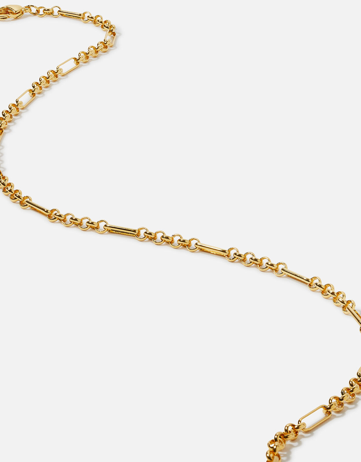 Gold-Plated Figaro Chain Choker 
