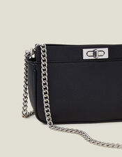 Twist-Lock Chain Shoulder Bag, , large