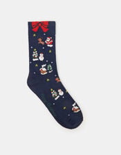 Christmas Scene Socks, , large