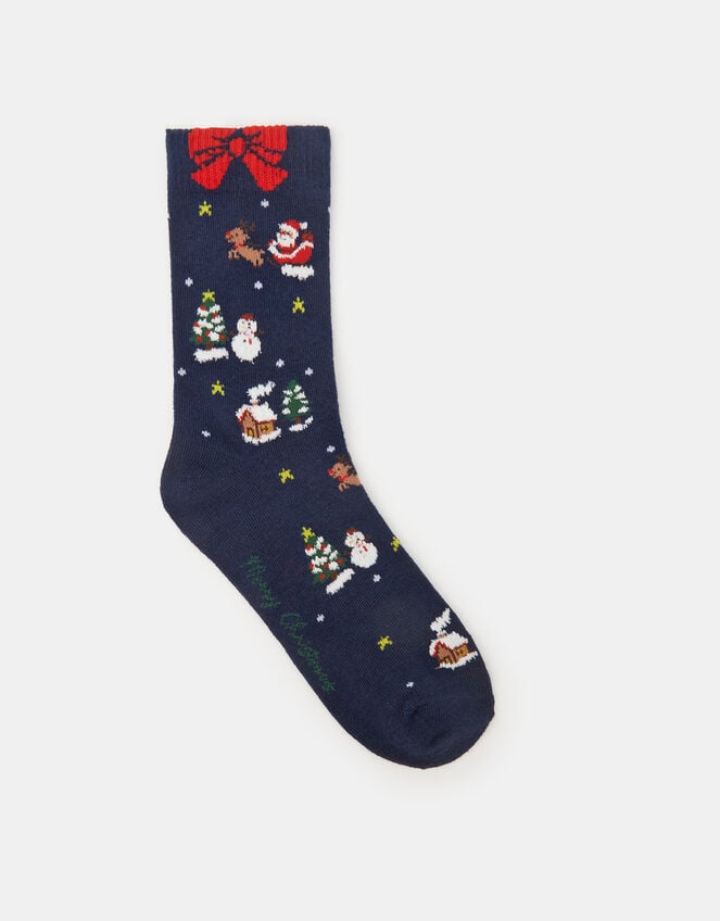 Christmas Scene Socks, , large