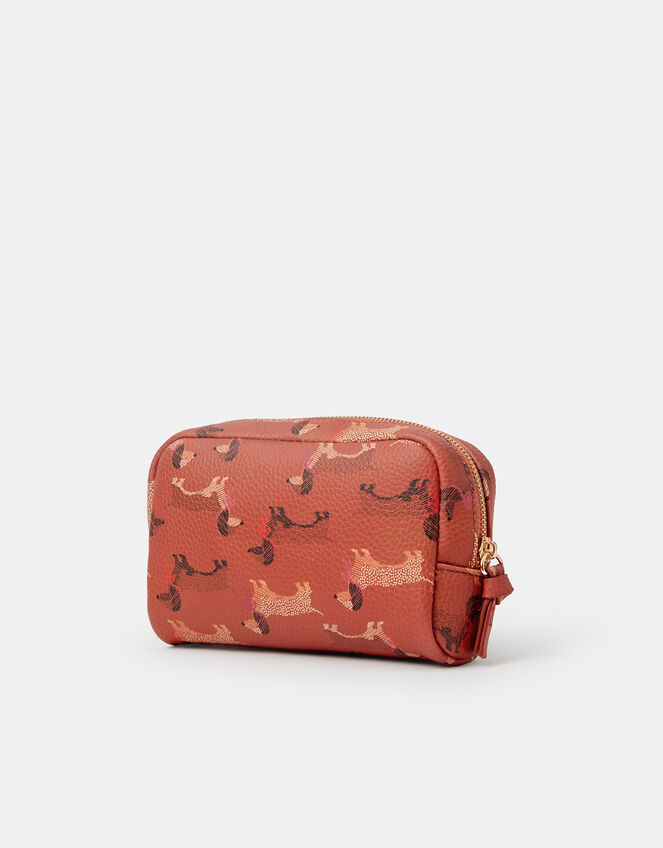 Sausage Dog Print Make Up Bag, , large