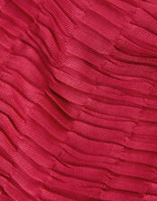 Textured Pleat Scarf, Red (RED), large