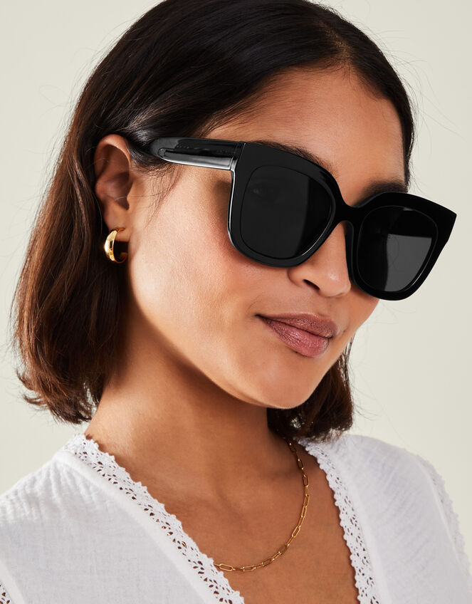 Chunky Cat Eye Sunglasses, , large