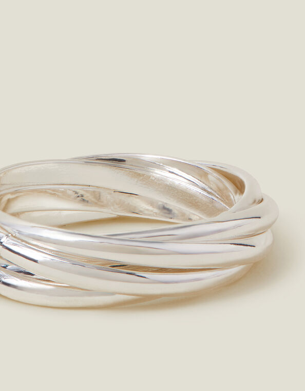 Interlocking Ring, Silver (SILVER), large