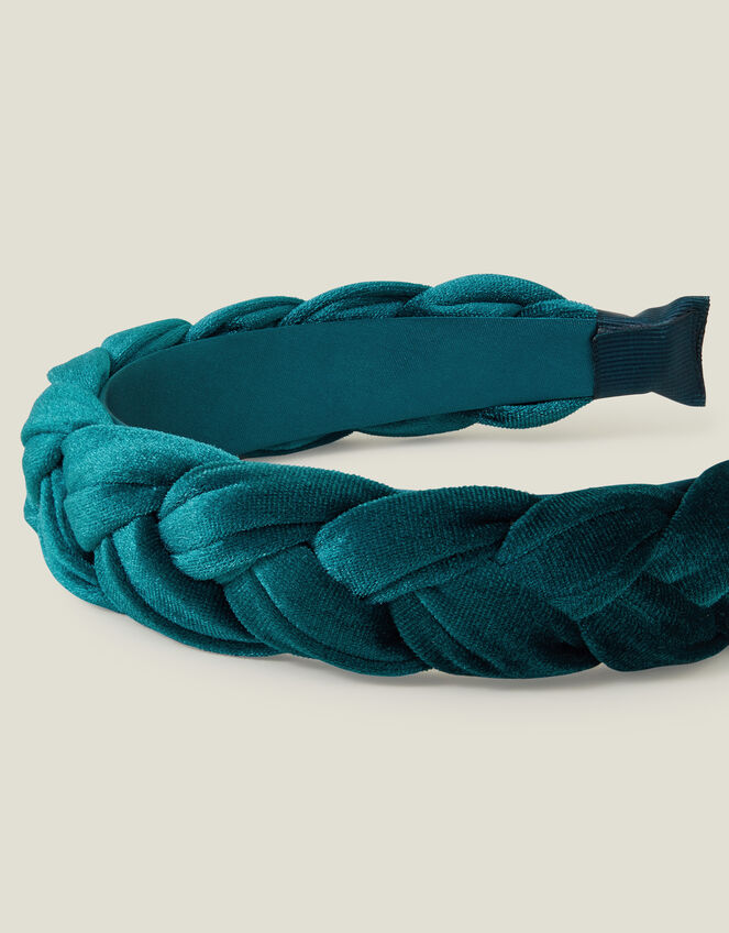 Velvet Plait Headband, , large