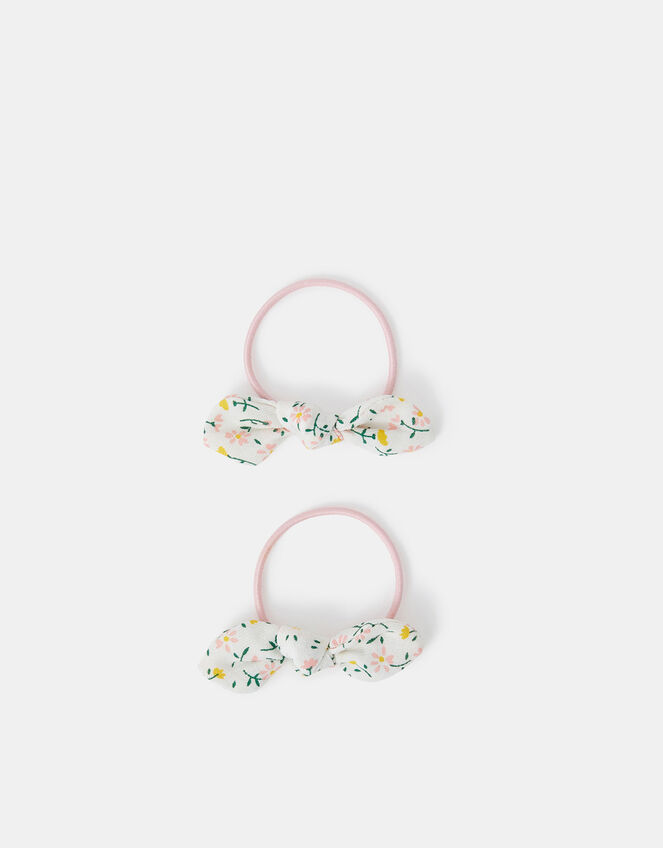 2-Pack Girls Floral Bow Hairbands, , large