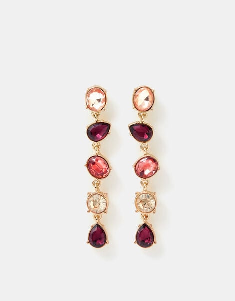 Mix Gemstone Drop Earrings, , large