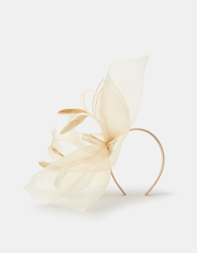 Large Crin Fascinator, Natural (CHAMPAGNE), large