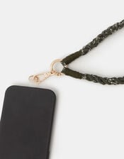 Twisted Paisley Print Phone Strap, , large