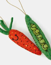 2-Pack Vegetable Christmas Tree Decorations, , large