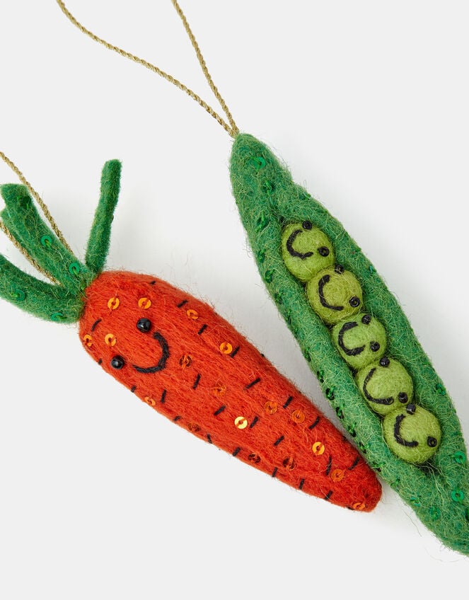 2-Pack Vegetable Christmas Tree Decorations, , large