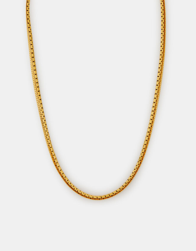 Stainless Steel Layered Chain Necklace, , large