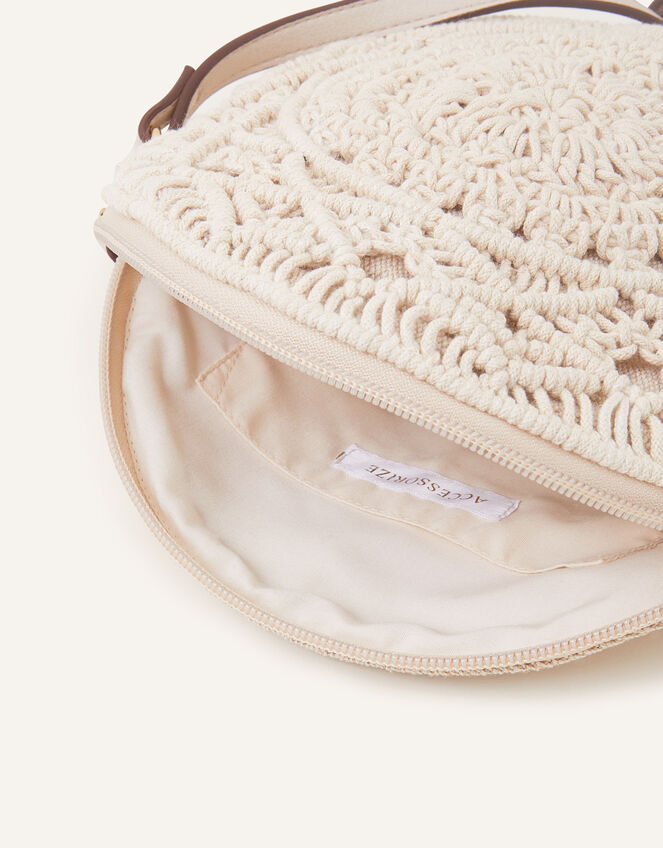 Mila Macrame Circle Bag, , large
