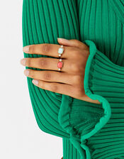 Seascape Deco Rings Set of Two, Multi (PASTEL-MULTI), large