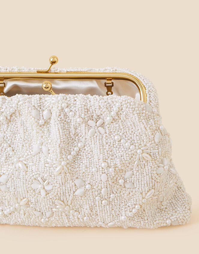 Bridal Beaded Clutch Bag, , large