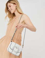 Buckle Saddle Cross-Body Bag, , large