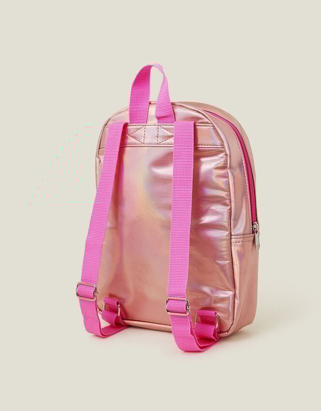 Girls Ice Cream Pocket Metallic Backpack, , large