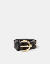 Heart Stud Belt, Black (BLACK), large