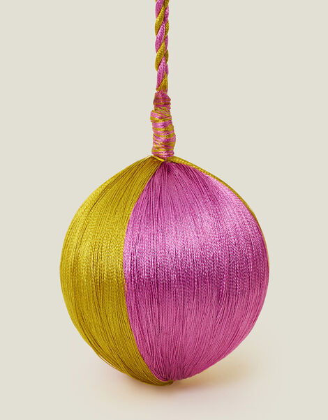 Satin Stripe Bauble, Gold (GOLD), large