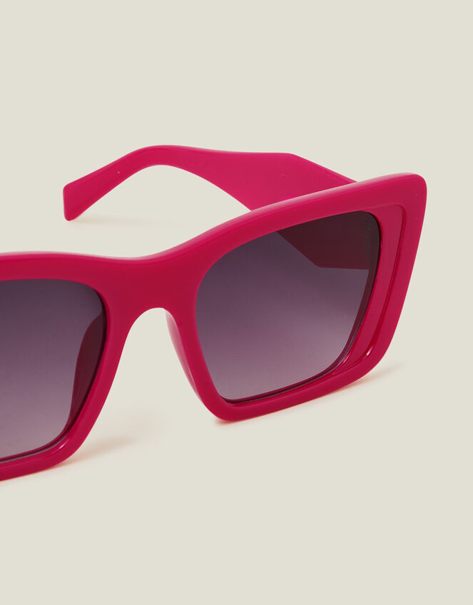 Two-Tone Cat Eye Sunglasses, , large