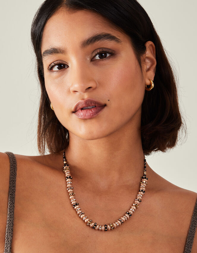 Bead Stack Collar Necklace, , large