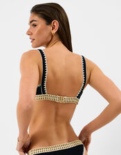 Glitter Band Bikini Top, Black (BLACK), large