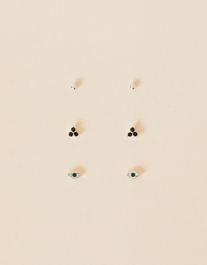 Evil Eye Stud Earrings Set of Three Studs Accessorize UK