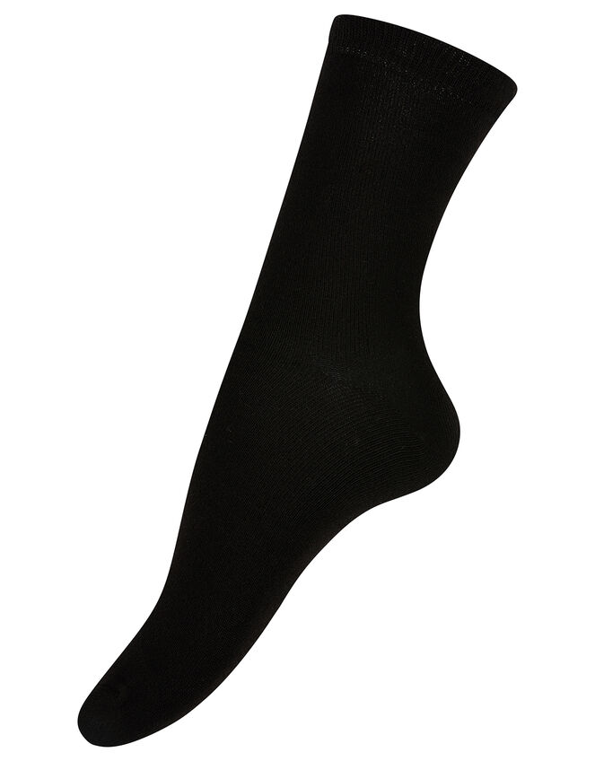 Soft Bamboo Ankle Sock Multipack, Black (BLACK), large